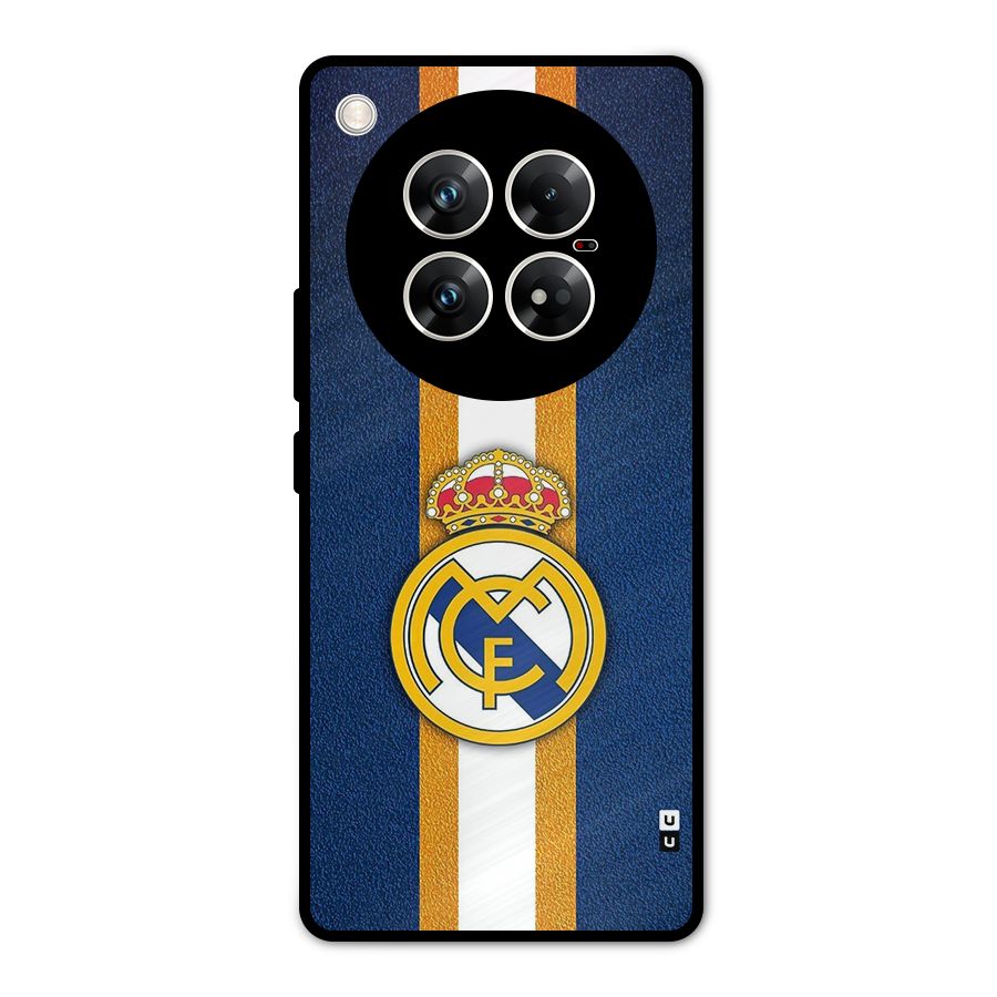 Real Madrid Stripes Metal Back Case for Infinix Zero 40 5G