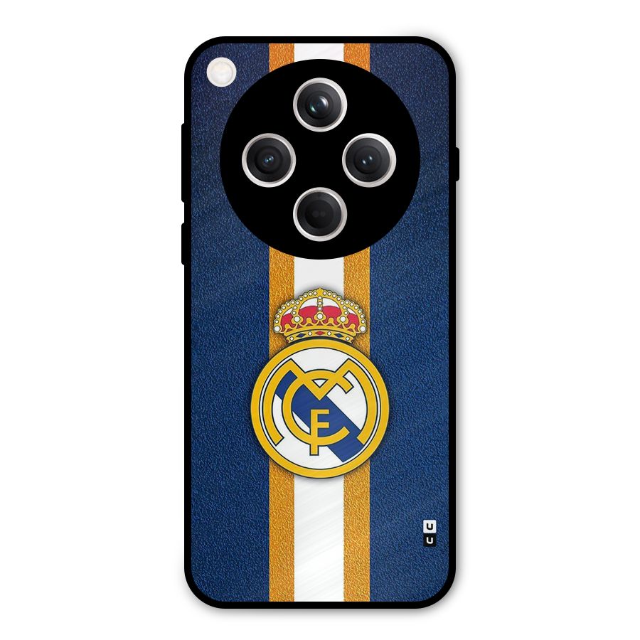 Real Madrid Stripes Metal Back Case for Oppo Find X8