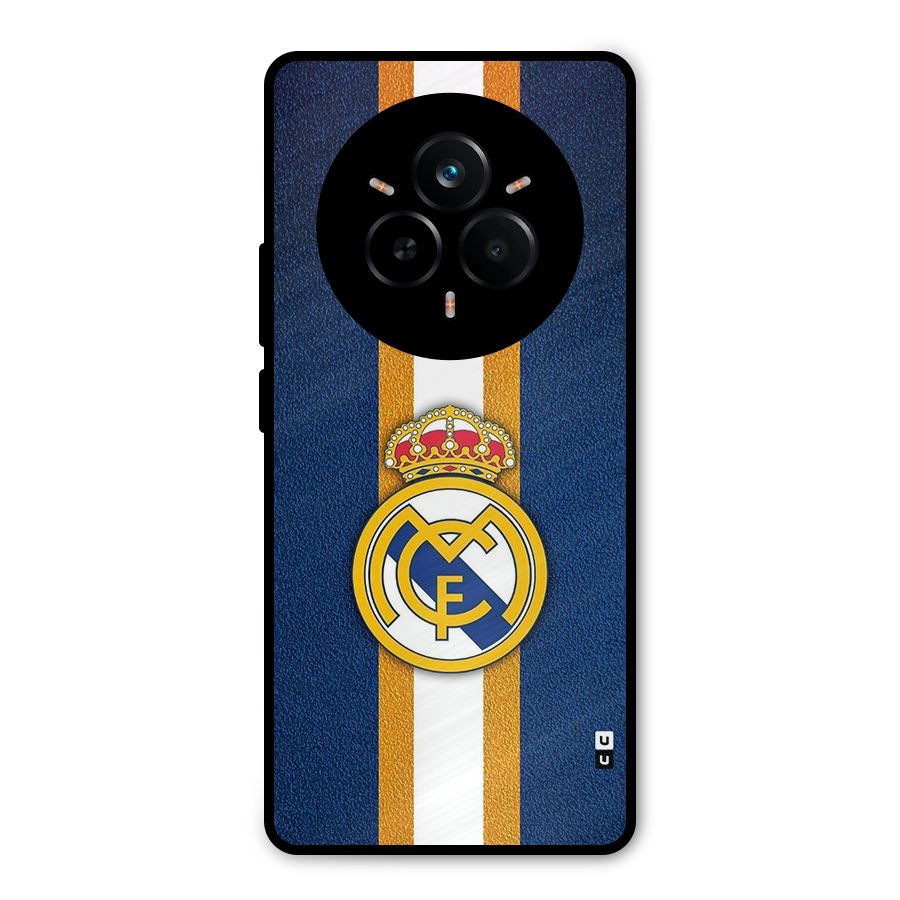 Real Madrid Stripes Metal Back Case for Realme 14 Pro