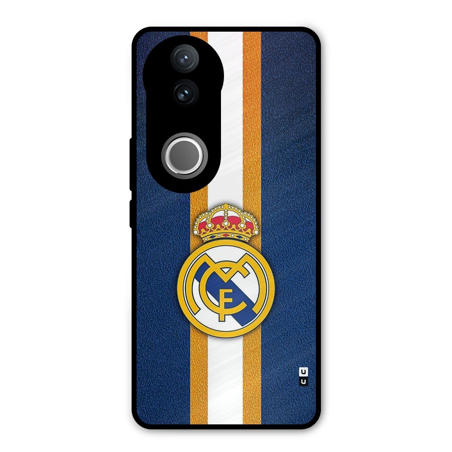 Real Madrid Stripes Metal Back Case for Vivo V50e