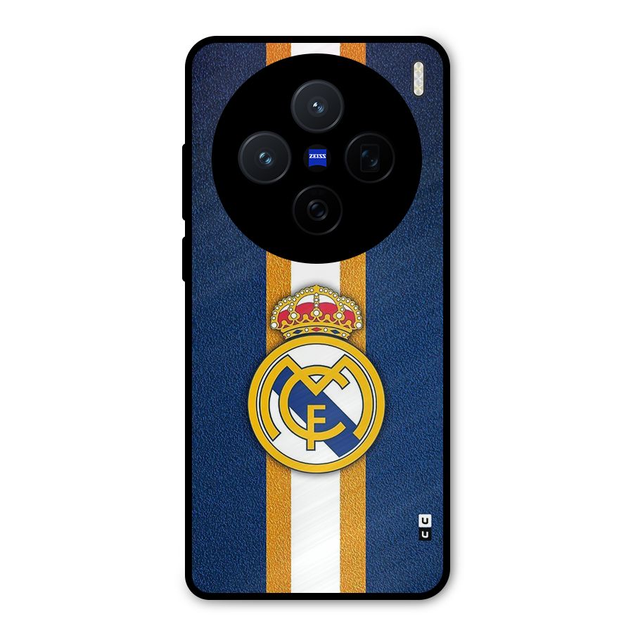 Real Madrid Stripes Metal Back Case for Vivo X200