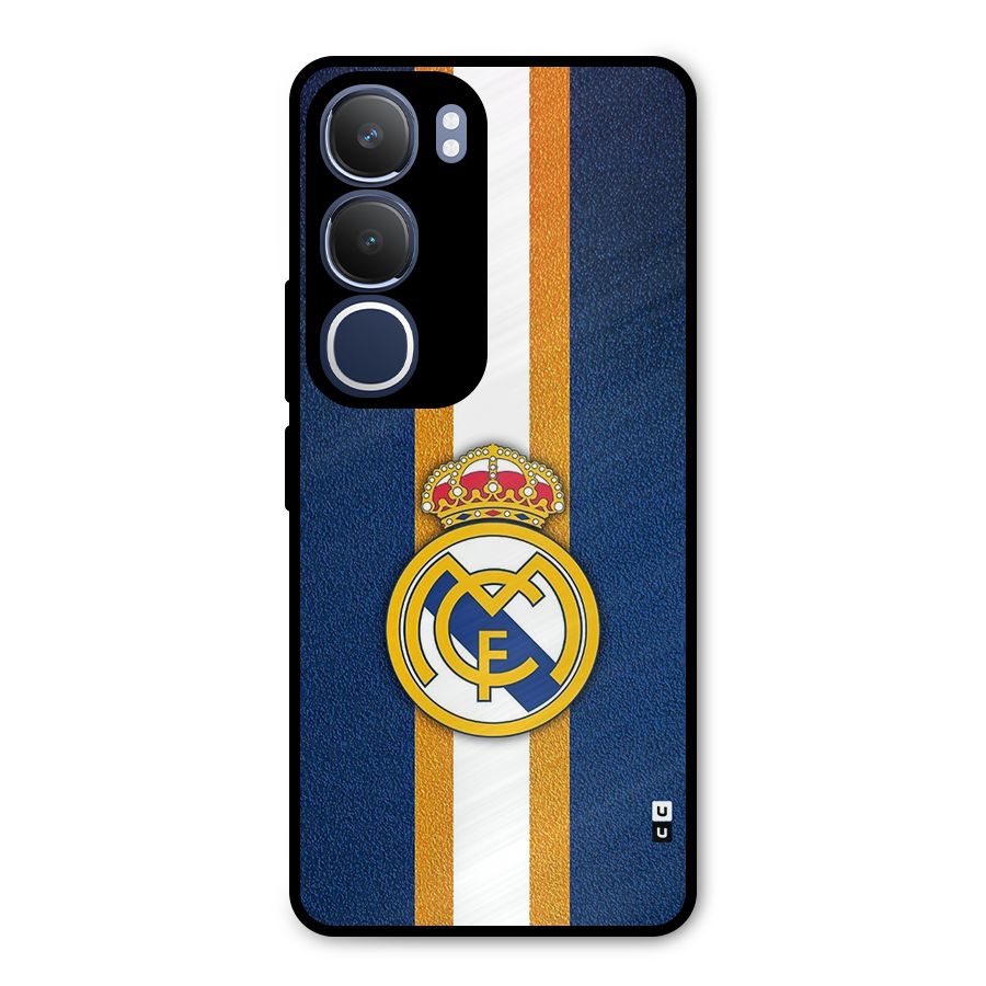 Real Madrid Stripes Metal Back Case for Vivo Y29