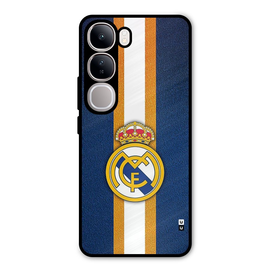 Real Madrid Stripes Metal Back Case for Vivo Y300