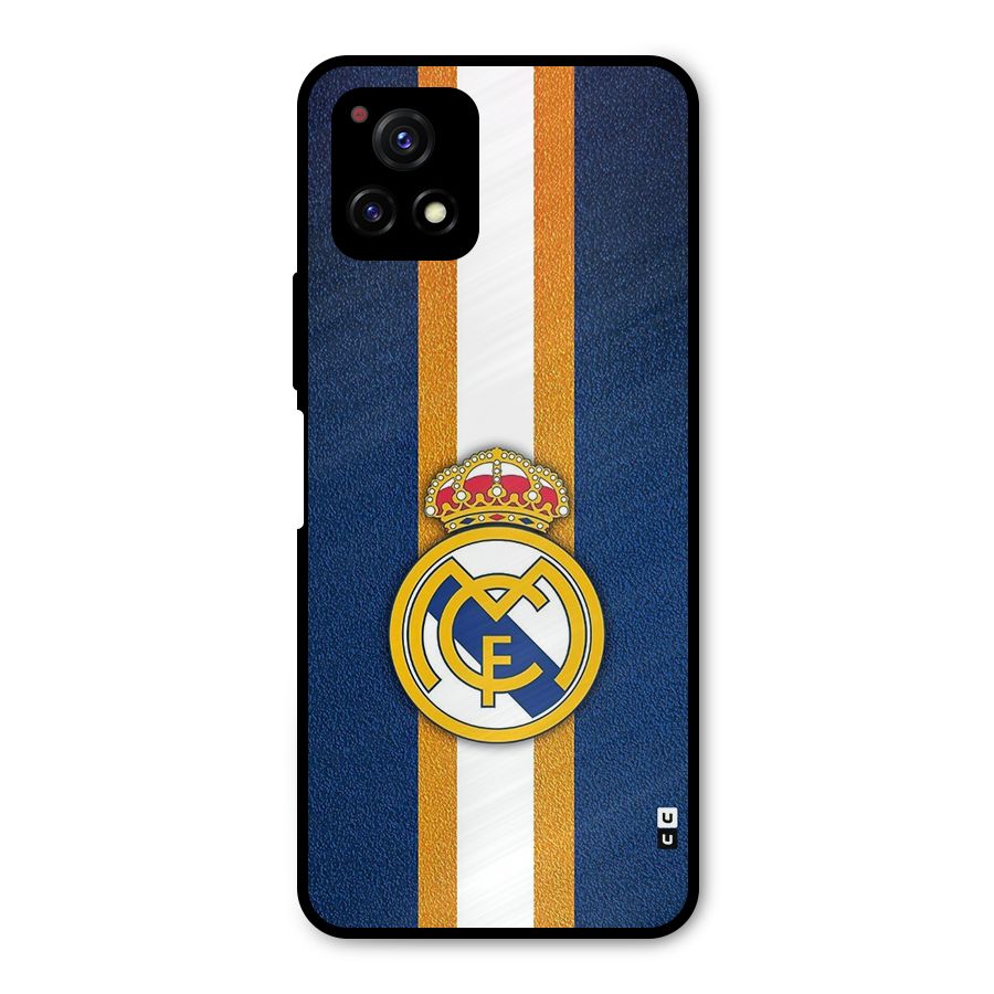 Real Madrid Stripes Metal Back Case for Vivo Y72 5G