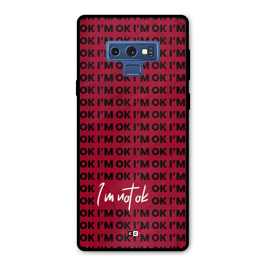 Really Not Ok Metal Back Case for Galaxy Note 9