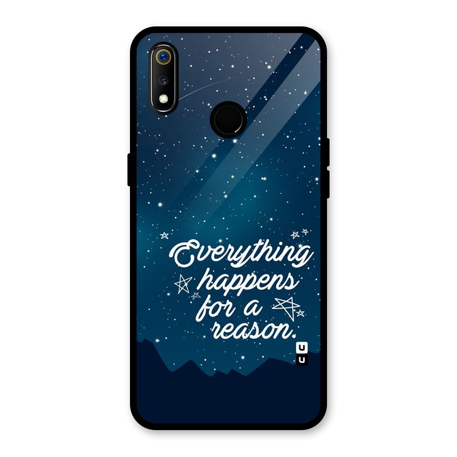 Reason Sky Glass Back Case for Realme 3