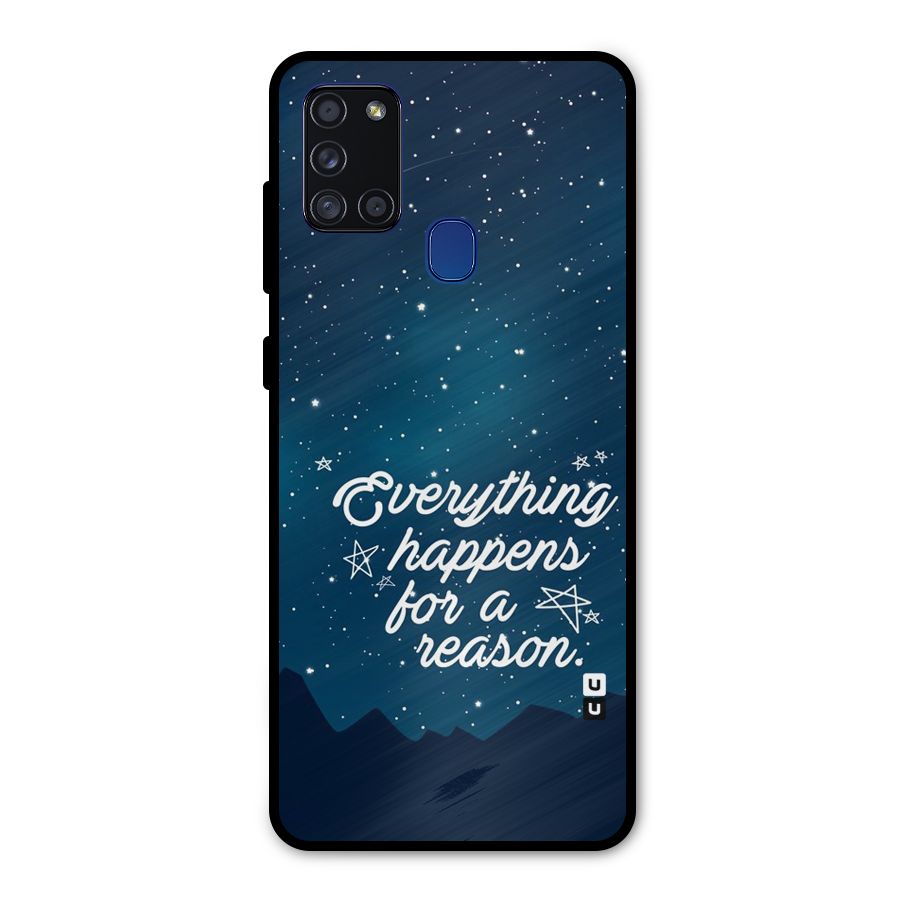 Reason Sky Metal Back Case for Galaxy A21s
