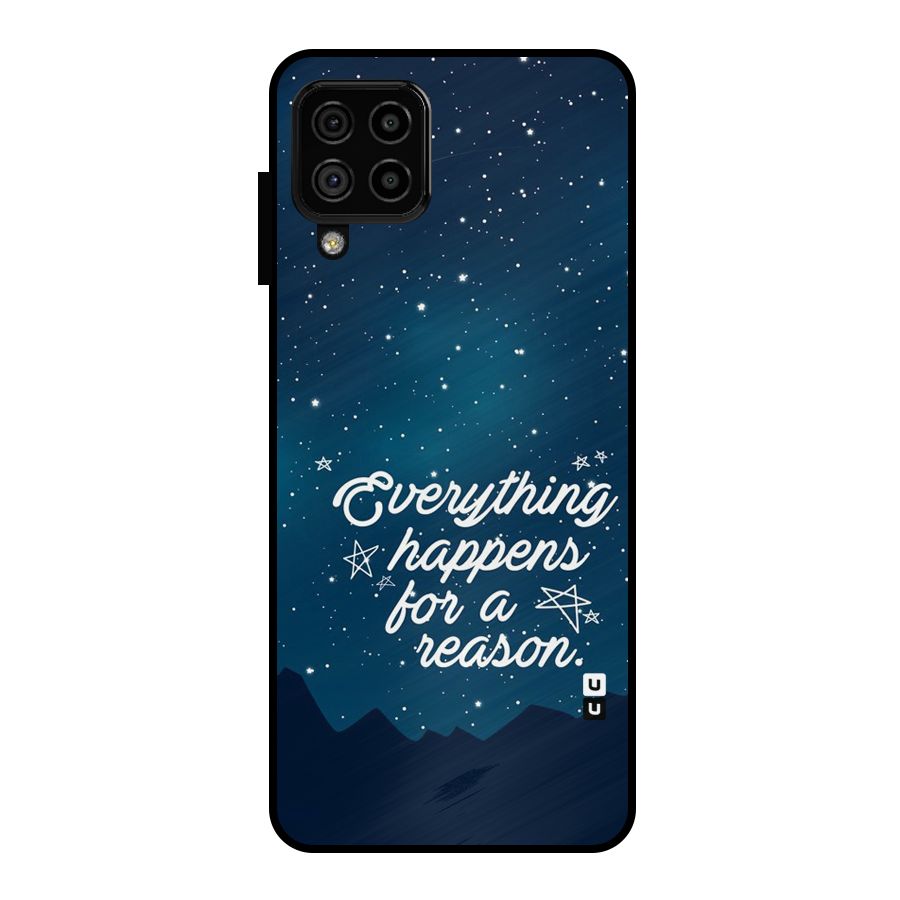 Reason Sky Metal Back Case for Galaxy A22 4G