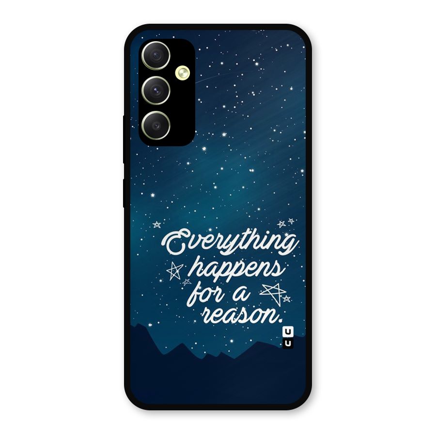 Reason Sky Metal Back Case for Galaxy A34