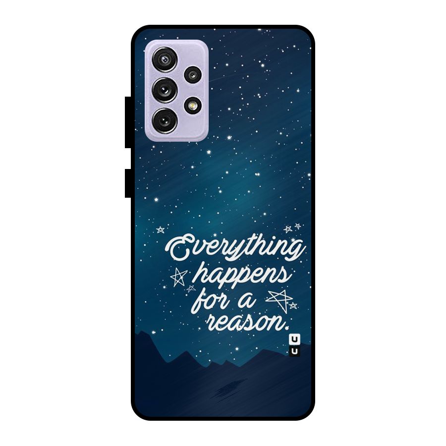 Reason Sky Metal Back Case for Galaxy A72
