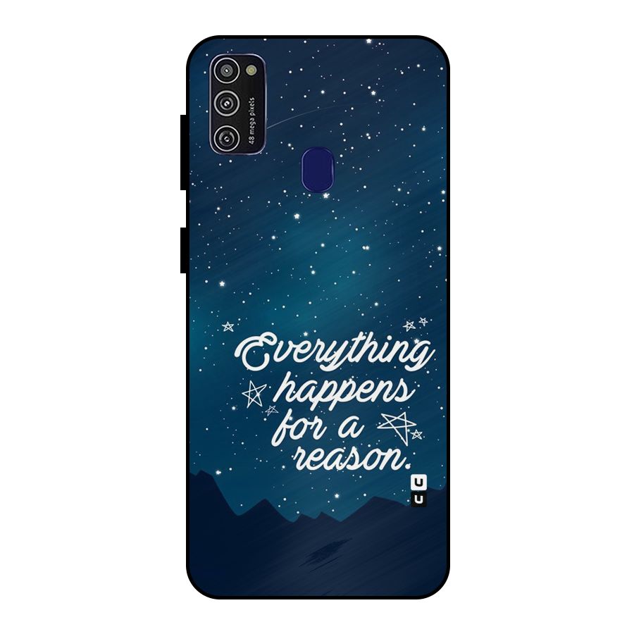 Reason Sky Metal Back Case for Galaxy M21