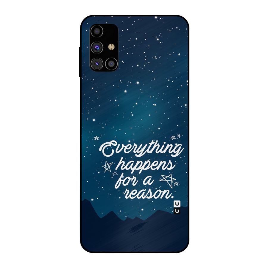 Reason Sky Metal Back Case for Galaxy M31s