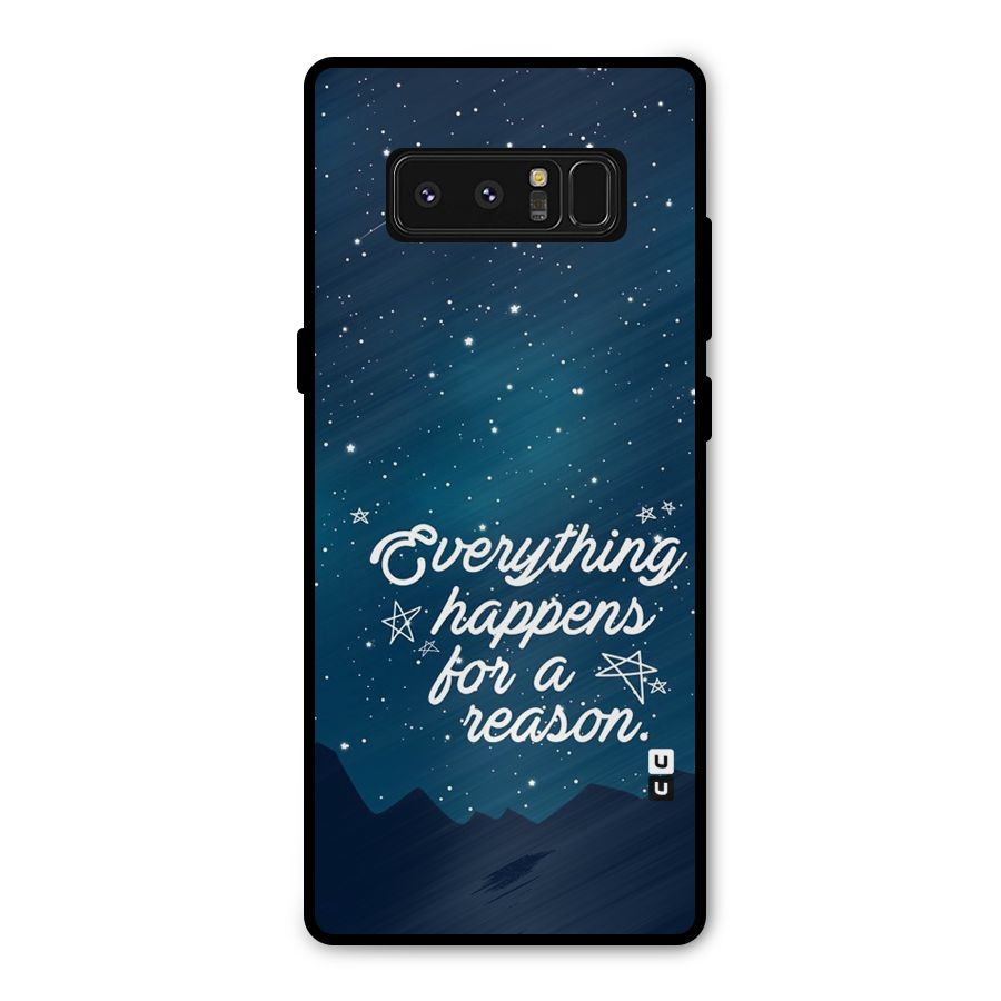 Reason Sky Metal Back Case for Galaxy Note 8