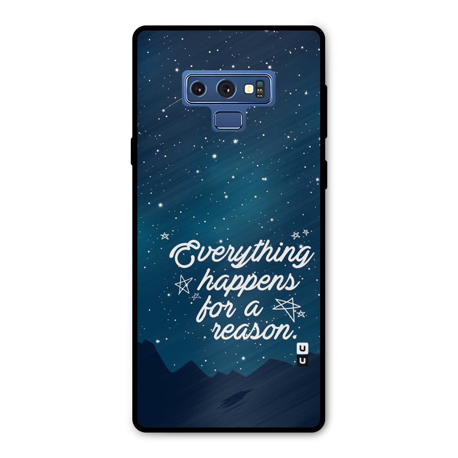 Reason Sky Metal Back Case for Galaxy Note 9
