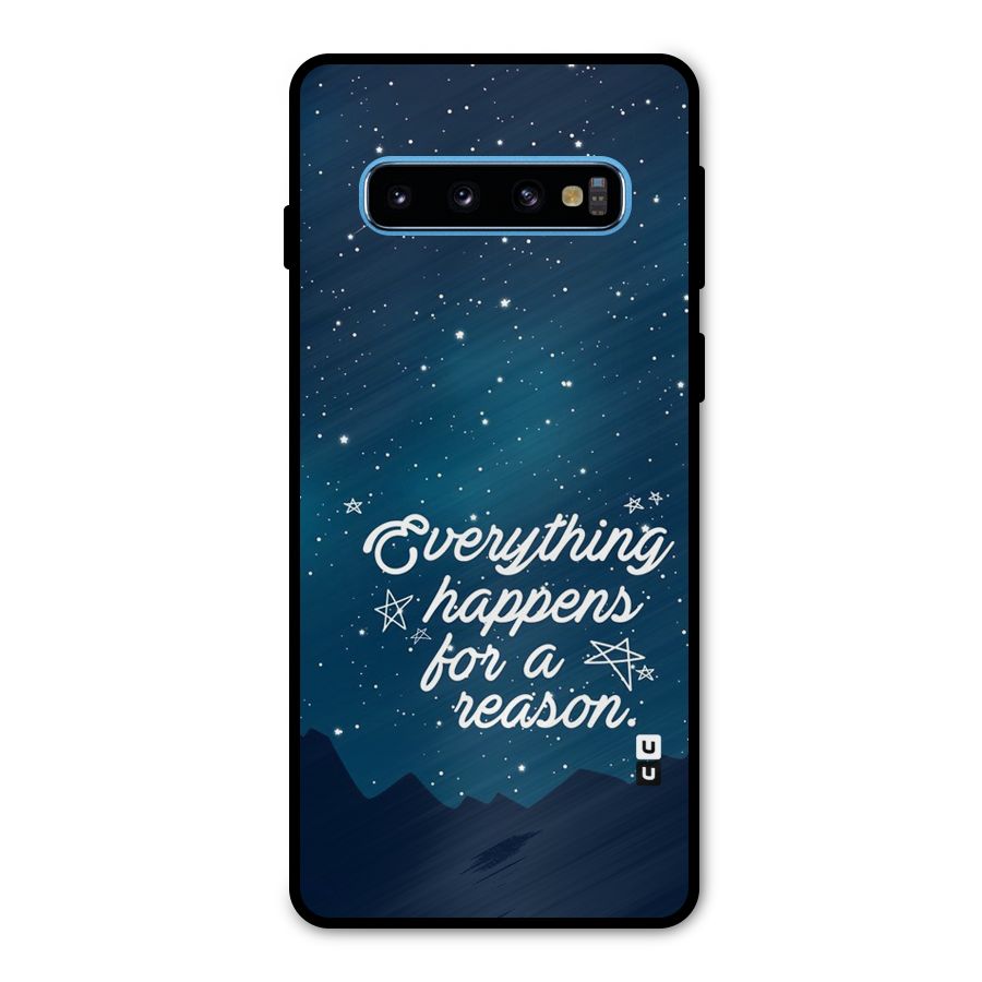 Reason Sky Metal Back Case for Galaxy S10