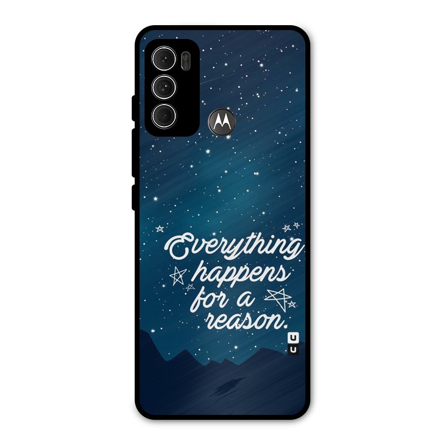 Reason Sky Metal Back Case for Moto G60