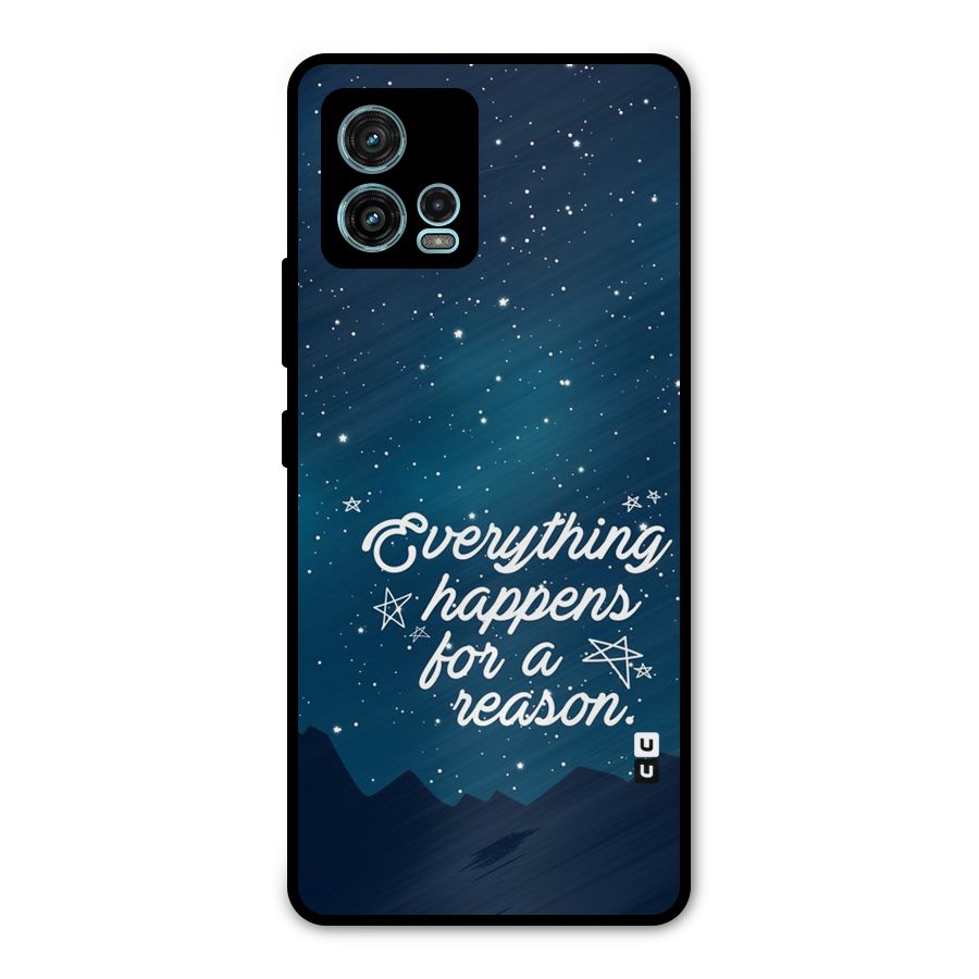 Reason Sky Metal Back Case for Moto G72