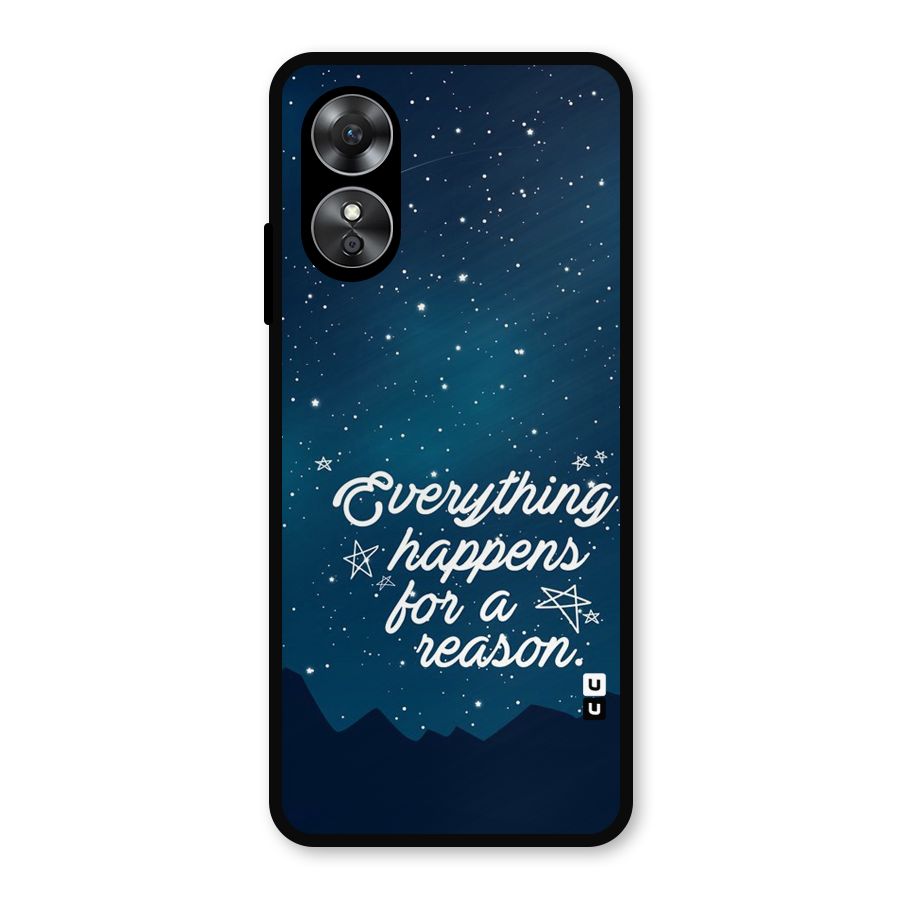 Reason Sky Metal Back Case for Oppo A17