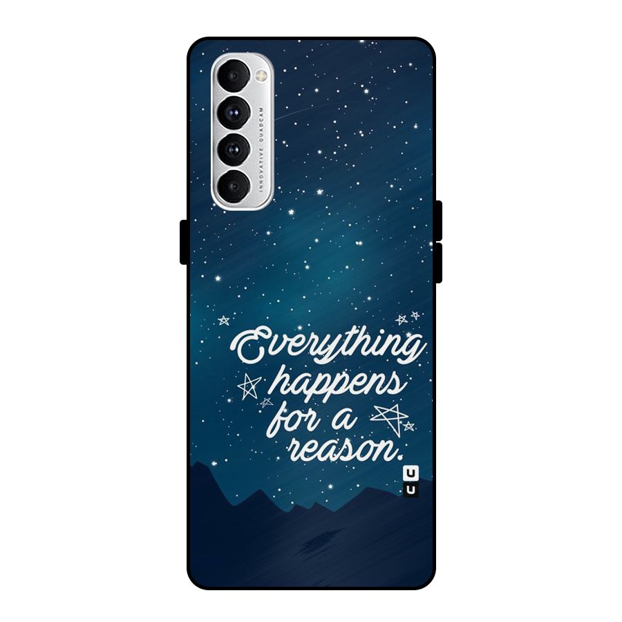 Reason Sky Metal Back Case for Oppo Reno4 Pro