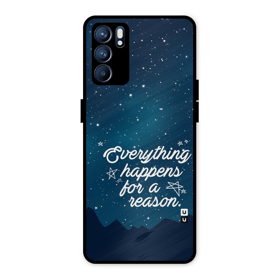 Reason Sky Metal Back Case for Oppo Reno6 5G