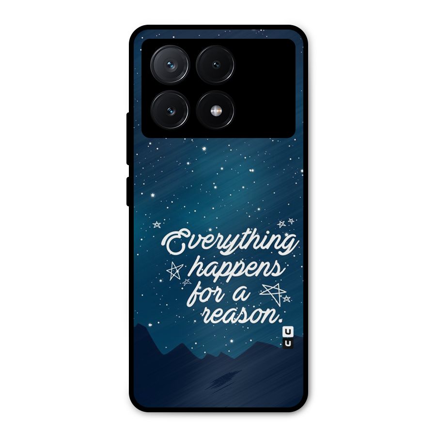 Reason Sky Metal Back Case for Poco X6 Pro