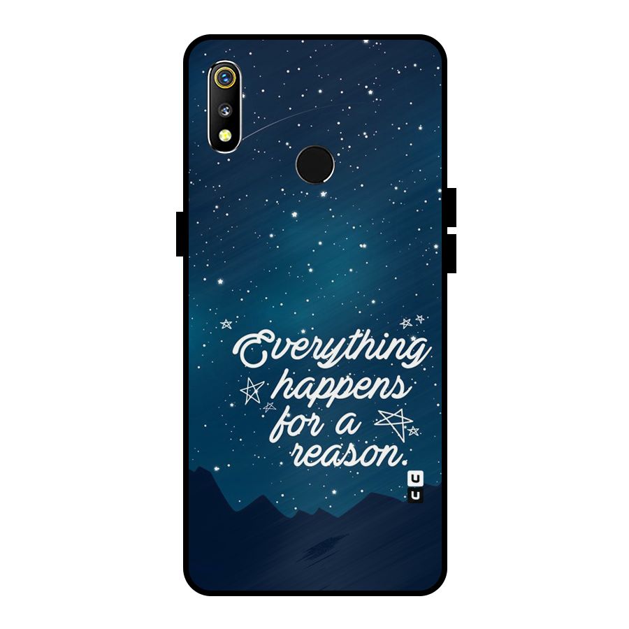 Reason Sky Metal Back Case for Realme 3i