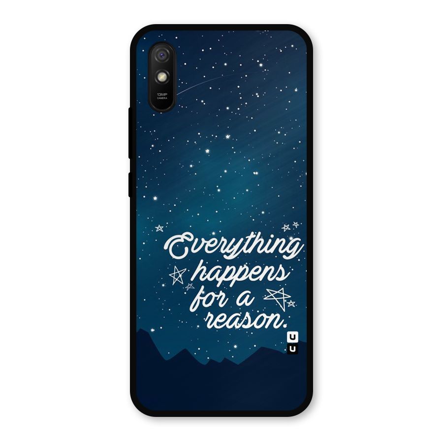 Reason Sky Metal Back Case for Redmi 9i