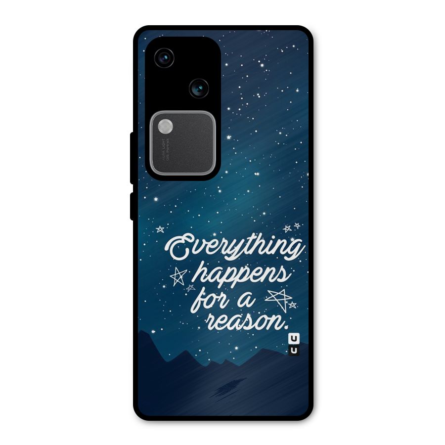 Reason Sky Metal Back Case for Vivo V30 Pro