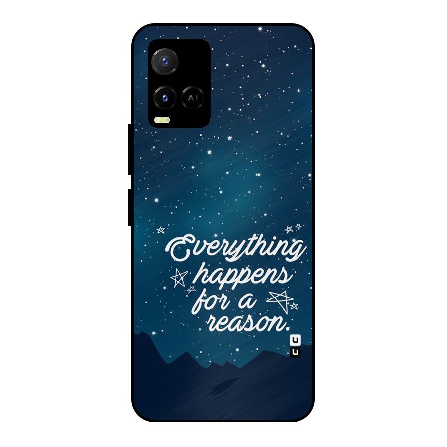 Reason Sky Metal Back Case for Vivo Y21G