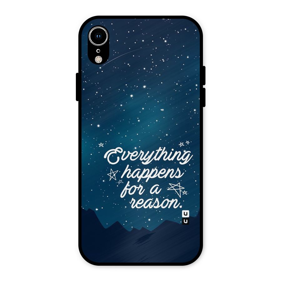 Reason Sky Metal Back Case for iPhone XR
