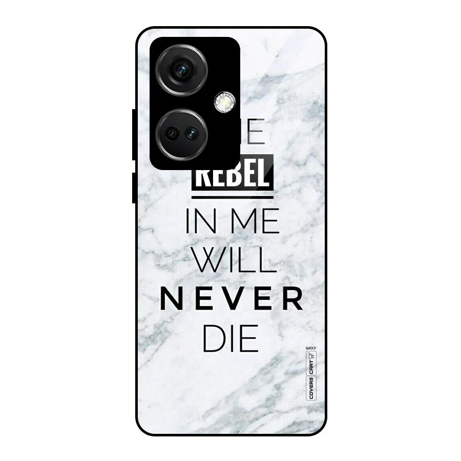 Rebel Will Not Die Glass Back Case for OnePlus Nord CE 3 5G