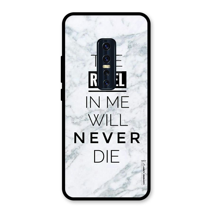 Rebel Will Not Die Glass Back Case for Vivo V17 Pro