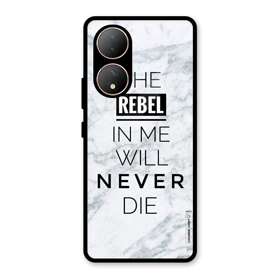 Rebel Will Not Die Glass Back Case for Vivo Y100A