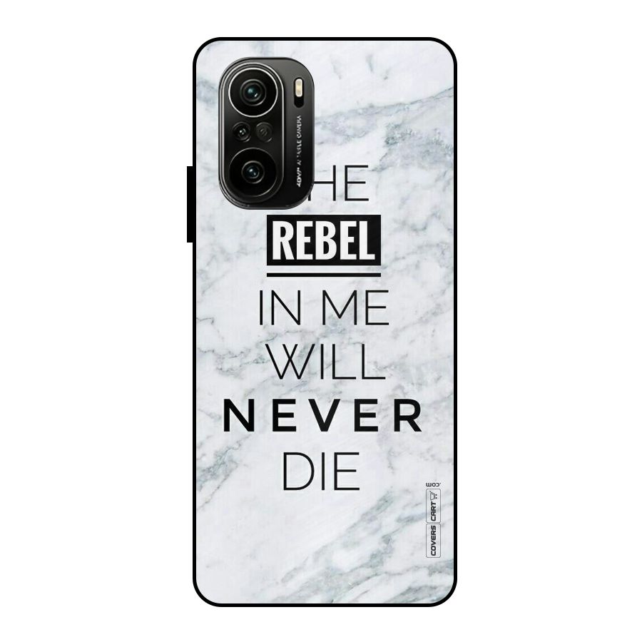 Rebel Will Not Die Metal Back Case for Mi 11x