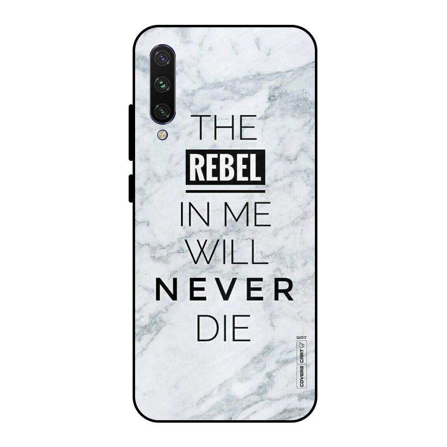 Rebel Will Not Die Metal Back Case for Mi A3
