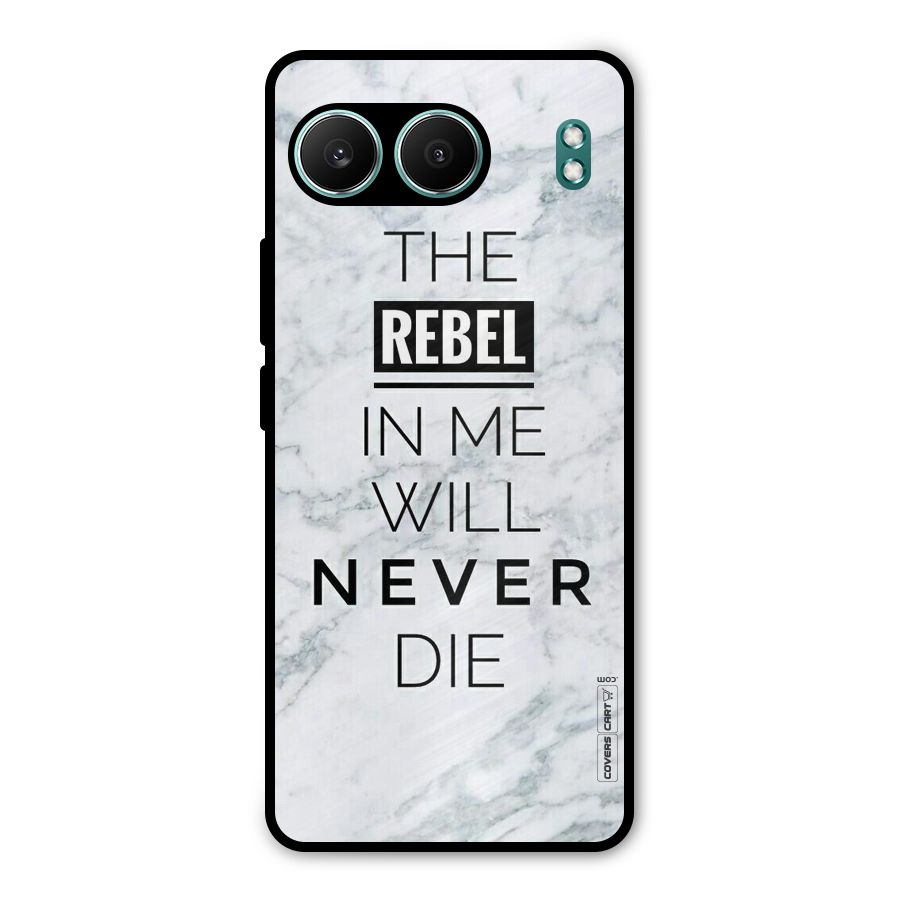 Rebel Will Not Die Metal Back Case for OnePlus Nord 4