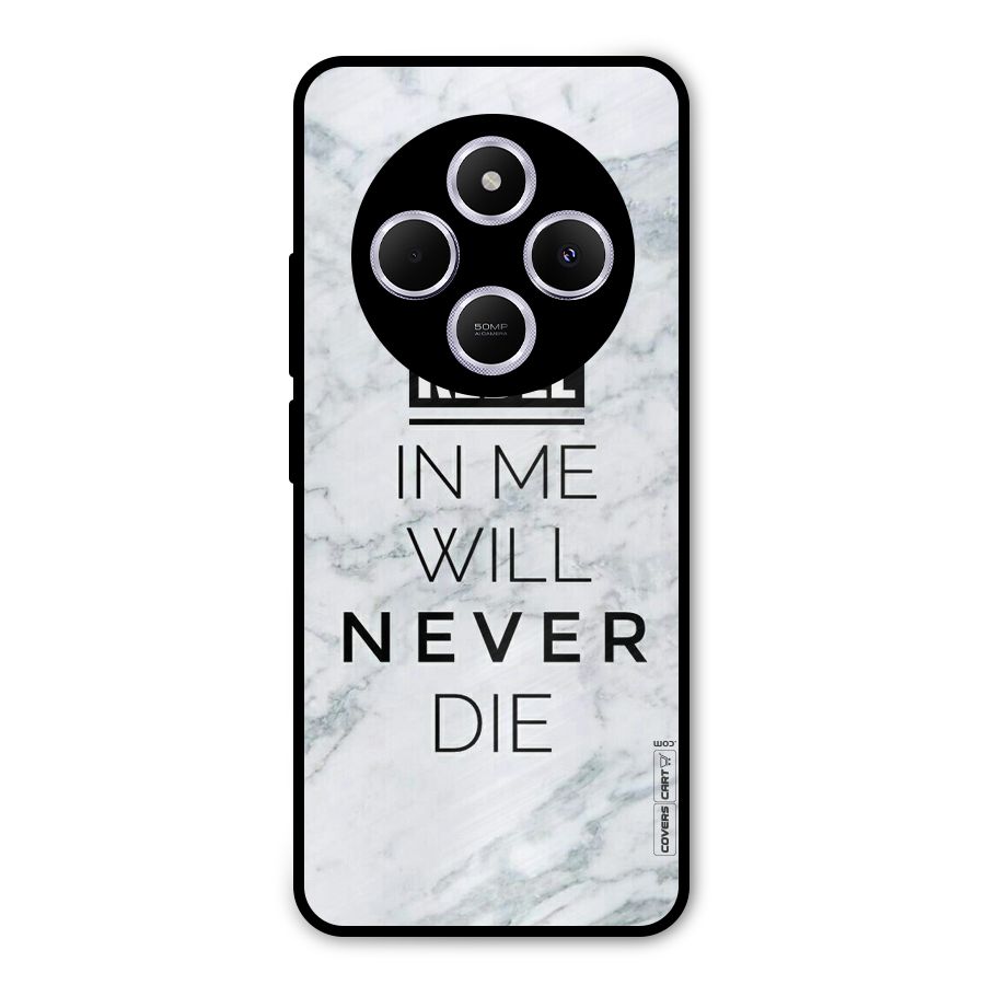 Rebel Will Not Die Metal Back Case for Poco M7