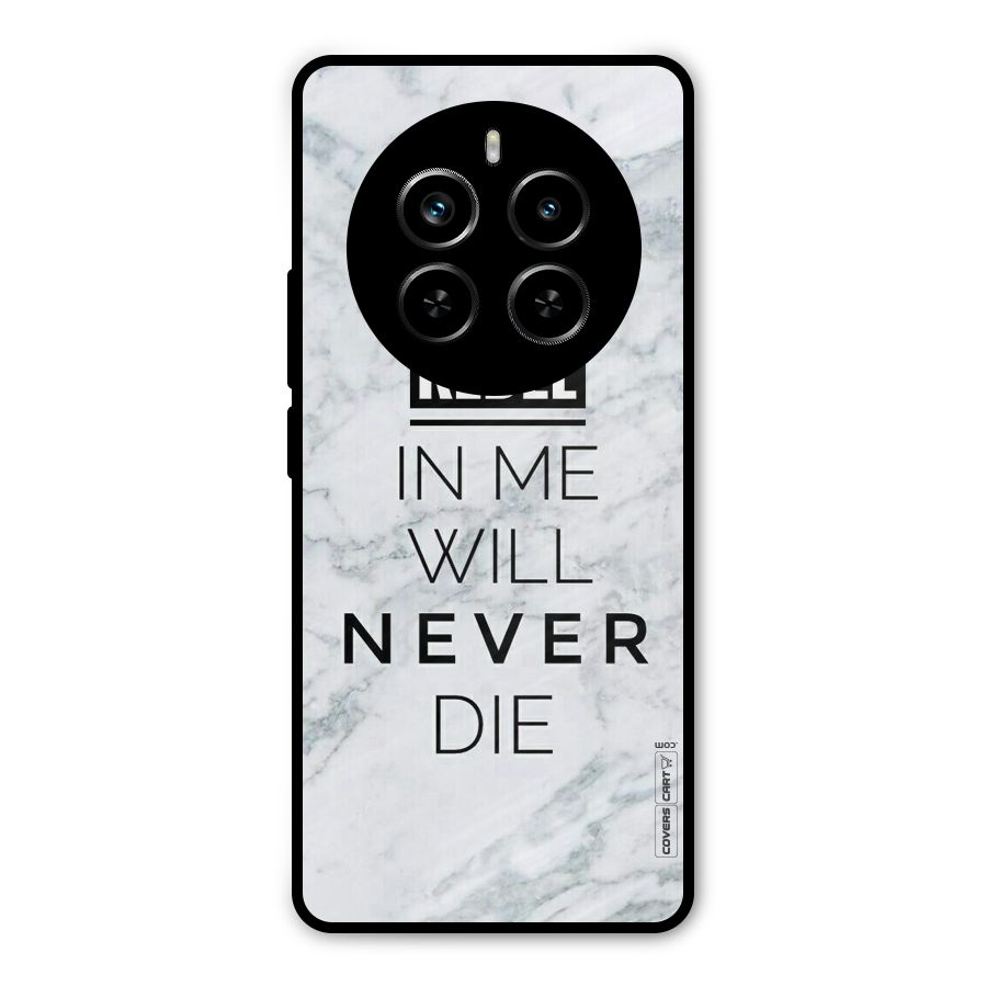 Rebel Will Not Die Metal Back Case for Realme P1 Pro