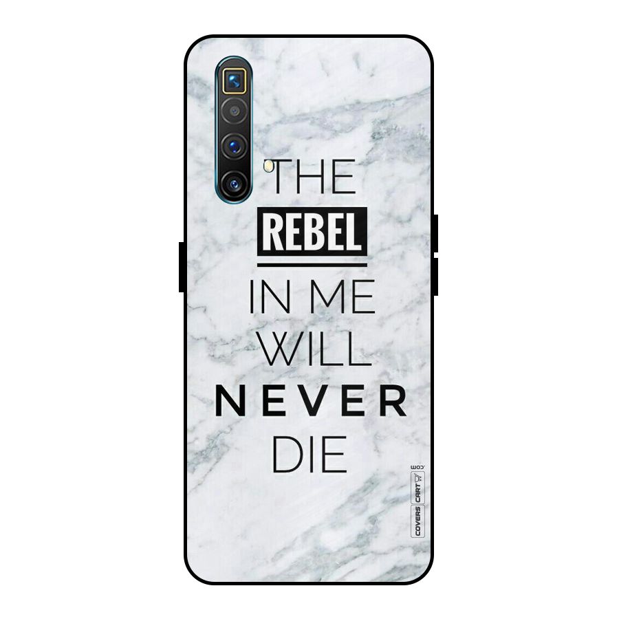 Rebel Will Not Die Metal Back Case for Realme X3 SuperZoom
