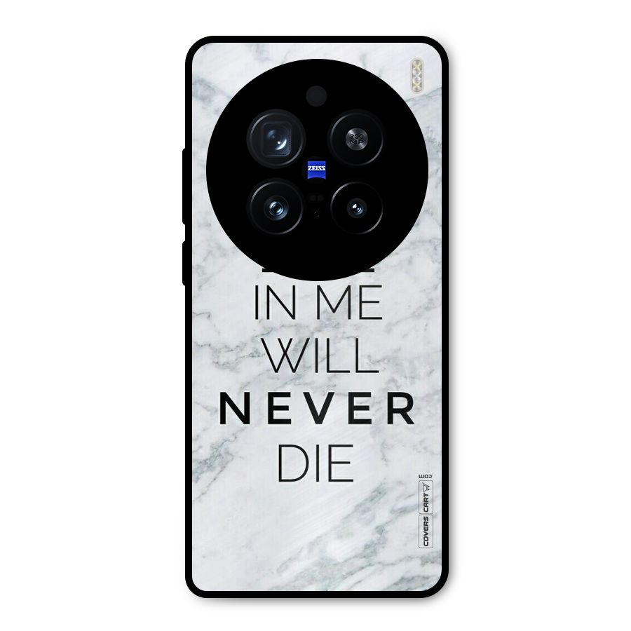 Rebel Will Not Die Metal Back Case for Vivo X200 Pro
