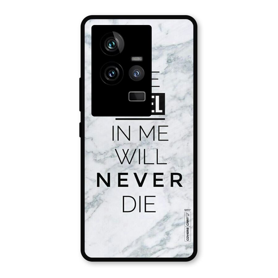 Rebel Will Not Die Metal Back Case for iQOO 11 5G
