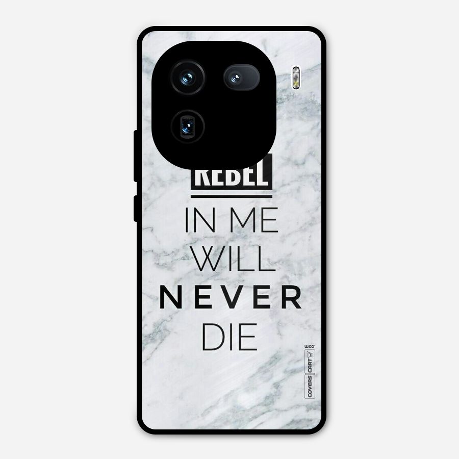 Rebel Will Not Die Metal Back Case for iQOO 12