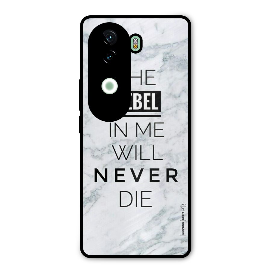 Rebel Will Not Die Metal Back Case for iQOO Z9s