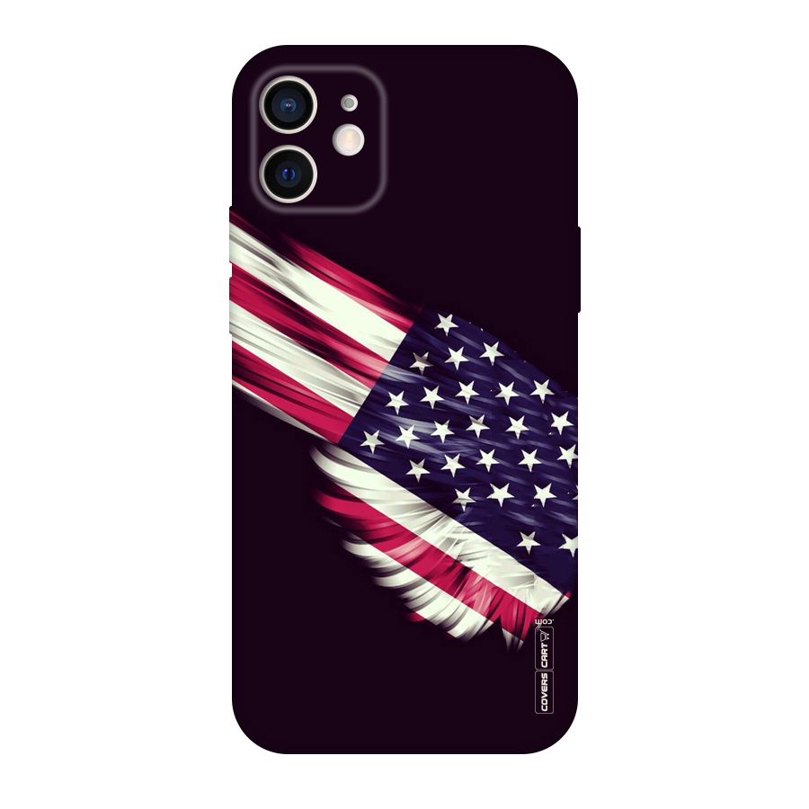 Red And White Stripes Stars Original Polycarbonate Back Case for iPhone 12