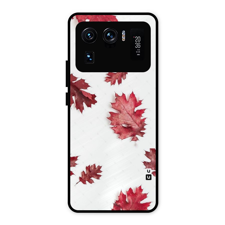 Red Appealing Autumn Leaves Metal Back Case for Mi 11 Ultra
