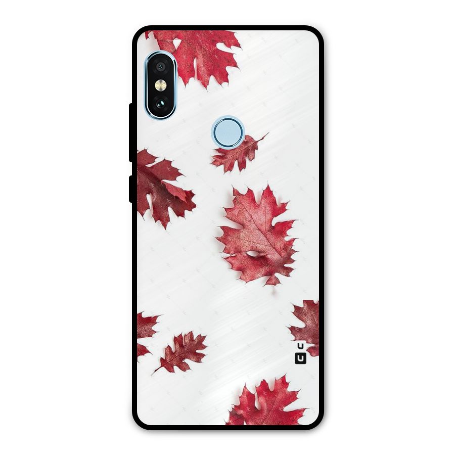 Red Appealing Autumn Leaves Metal Back Case for Redmi Note 5 Pro