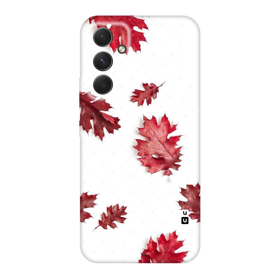 Red Appealing Autumn Leaves Original Polycarbonate Back Case for Galaxy A54