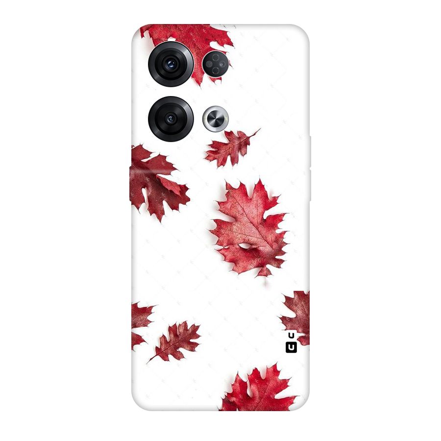Red Appealing Autumn Leaves Original Polycarbonate Back Case for Oppo Reno8 Pro 5G