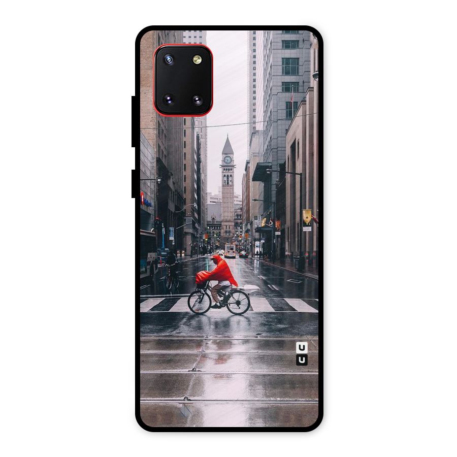 Red Bicycle Street Metal Back Case for Galaxy Note 10 Lite