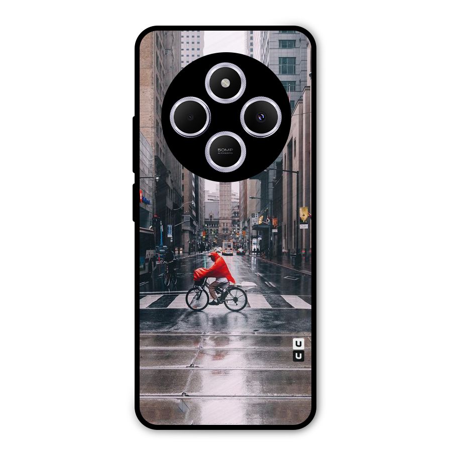 Red Bicycle Street Metal Back Case for Poco M7